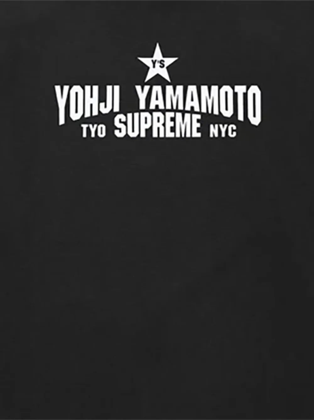 Supreme playera Star en colaboración con Yohji Yamamoto - Negro - imagen 2