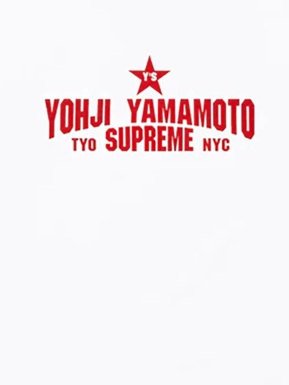 Supreme playera manga corta en colaboración con Yohji Yamamoto - Blanco - imagen 2