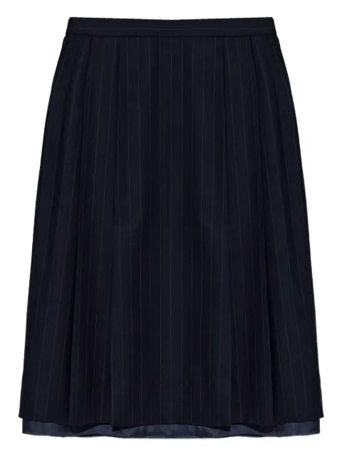 Maison Margiela falda midi con estampado de rayas diplomáticas - imagen 1