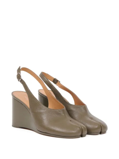 Maison Margiela zapatillas con puntera en punta - Verde - vista 2