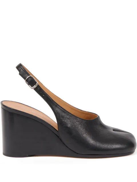 Maison Margiela zapatillas Tabi de piel - Negro - vista 1