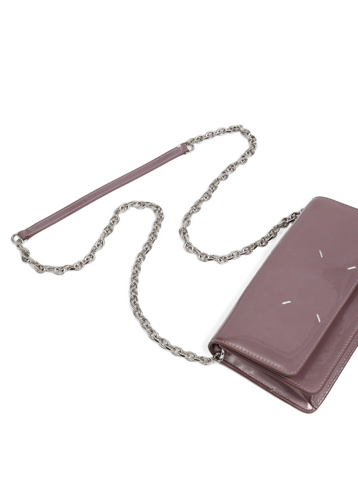 Maison Margiela cartera mediana con detalle de cuatro costuras - Morado - imagen 4