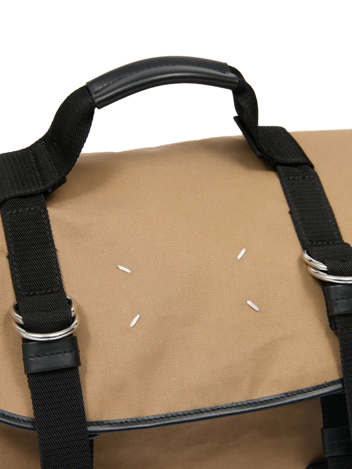 Maison Margiela tote con detalle de cuatro costuras del logo - Marrón - imagen 4