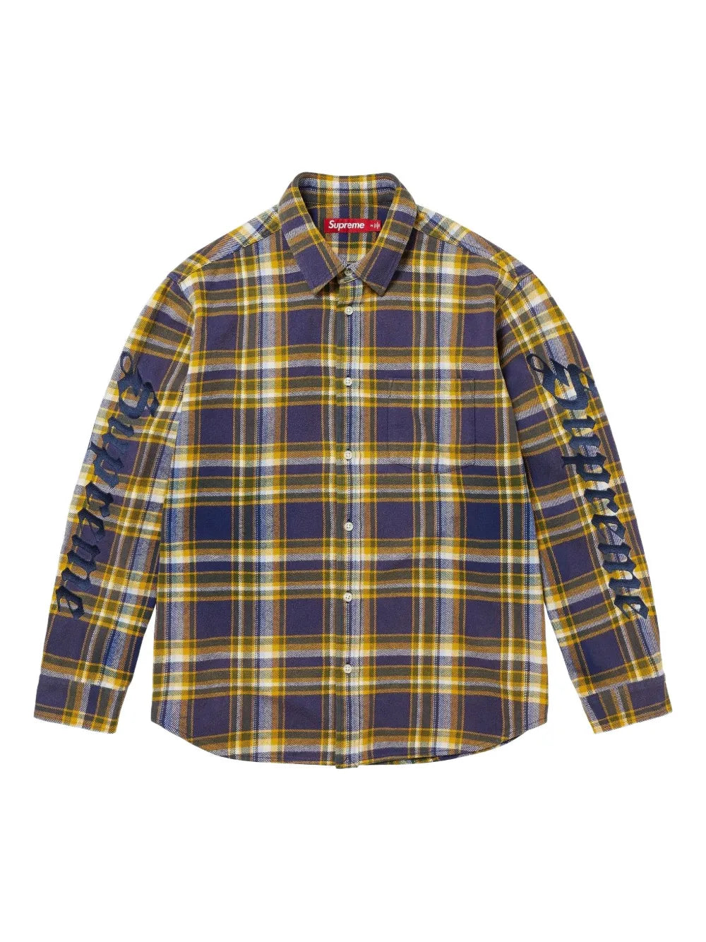 Supreme camisa con cuadros estampados - Azul - imagen 1
