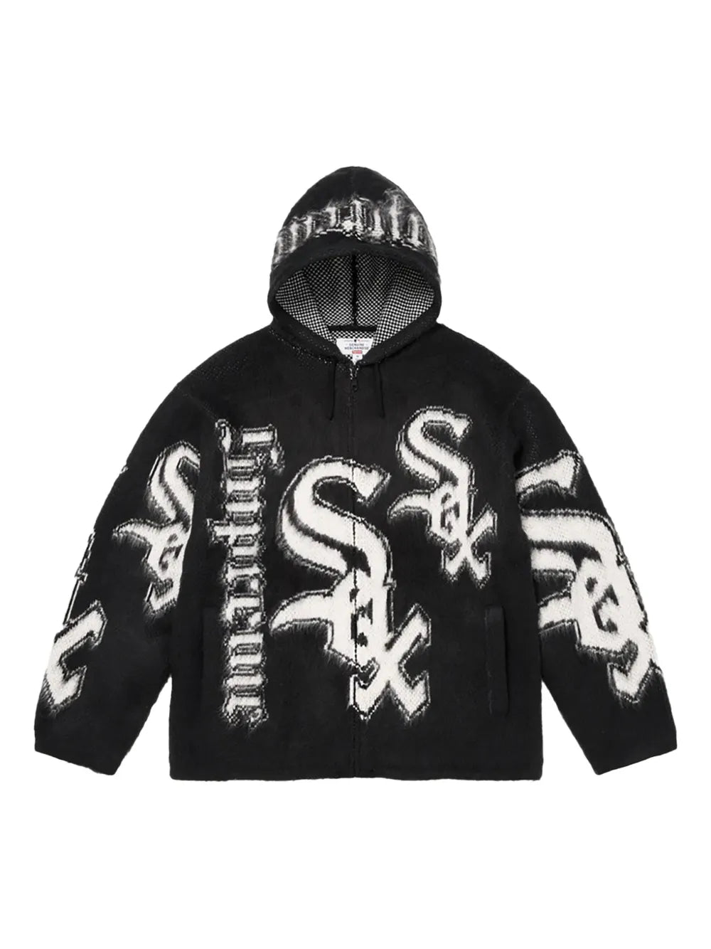 Supreme hoodie con cierre en colaboración con Chicago White Sox - Negro - imagen 1