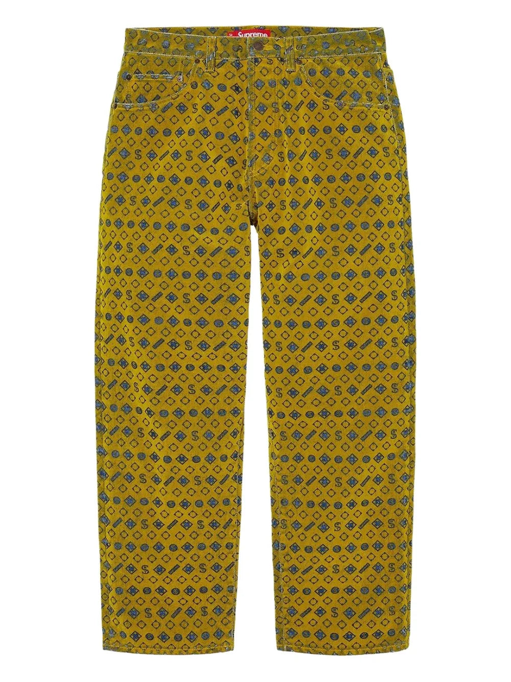 Supreme jeans afelpados - Amarillo - imagen 1
