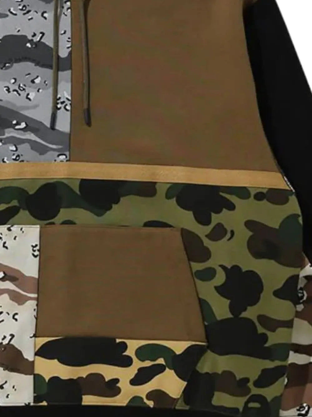 A BATHING APE® hoodie con diseño patchwork