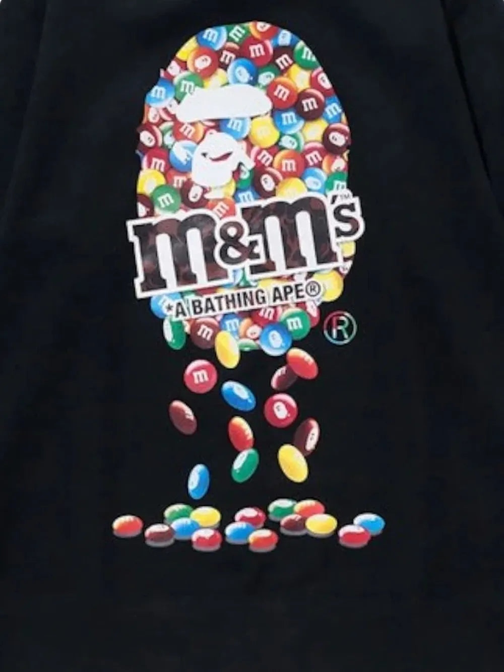 A BATHING APE® sudadera con cuello redondo en colaboración con M&M's