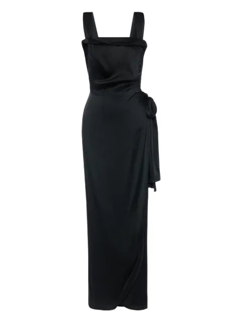 Maison Margiela vestido de fiesta asimétrico con moño - imagen 1