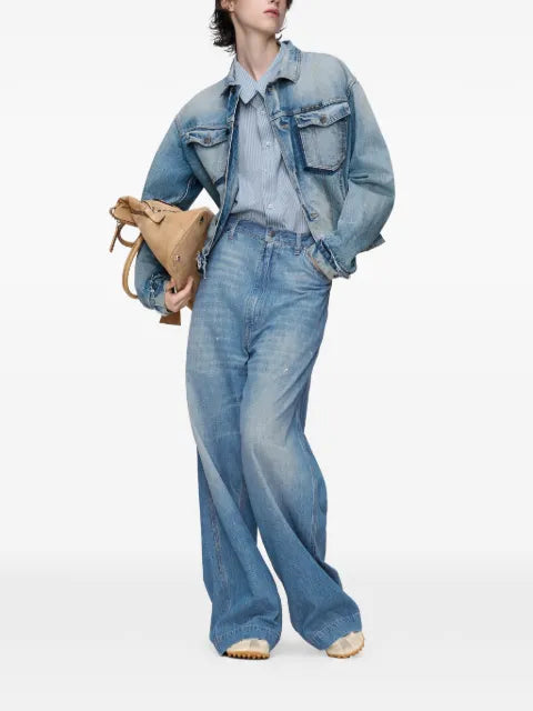 Maison Margiela camisa manga larga con rayas estampadas - imagen 2
