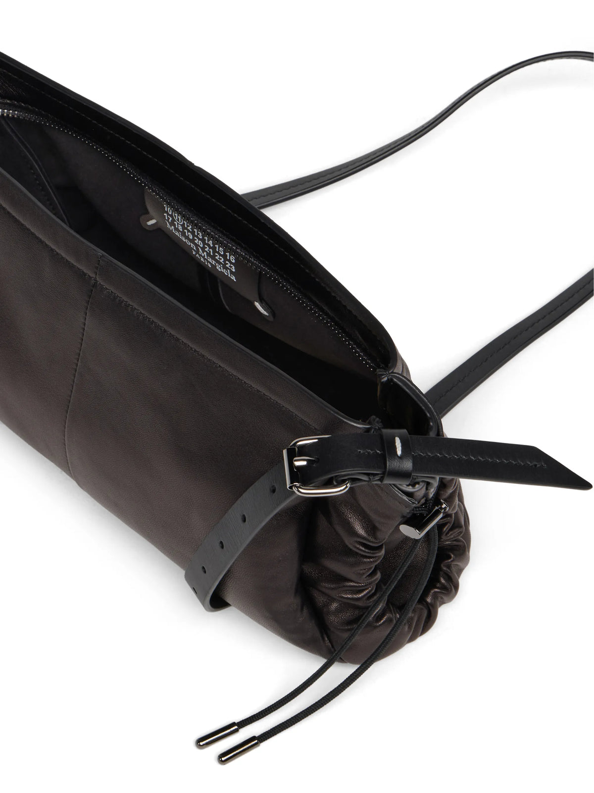 Maison Margiela bolsa de hombro con cordones - Negro - imagen 4