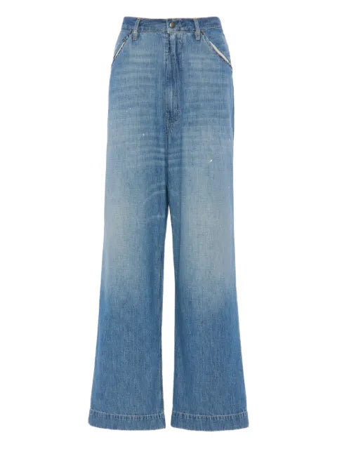 Maison Margiela jeans anchos con efecto degradado - imagen 1