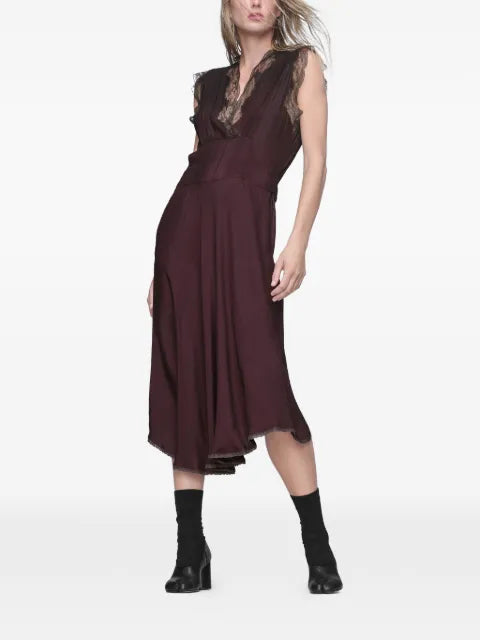 Maison Margiela vestido midi de seda - imagen 2