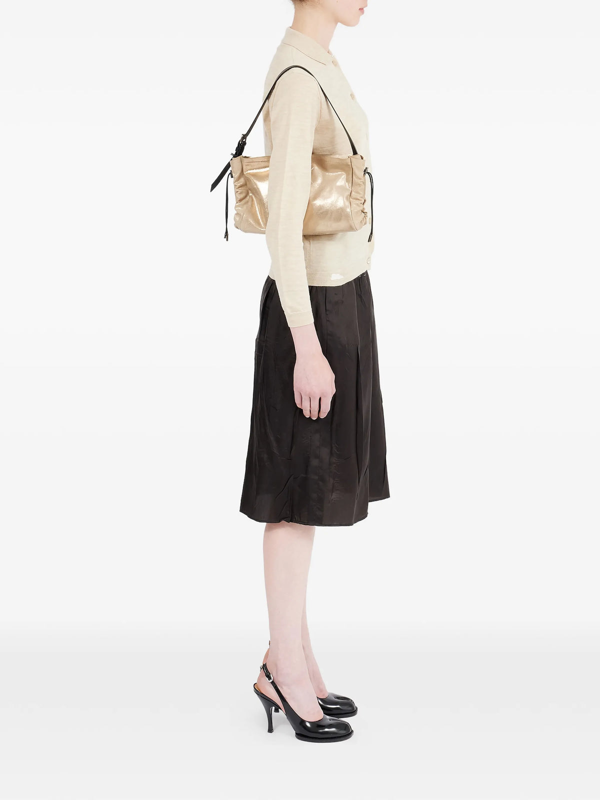 Maison Margiela bolsa de hombro con cordones - Neutro - imagen 2