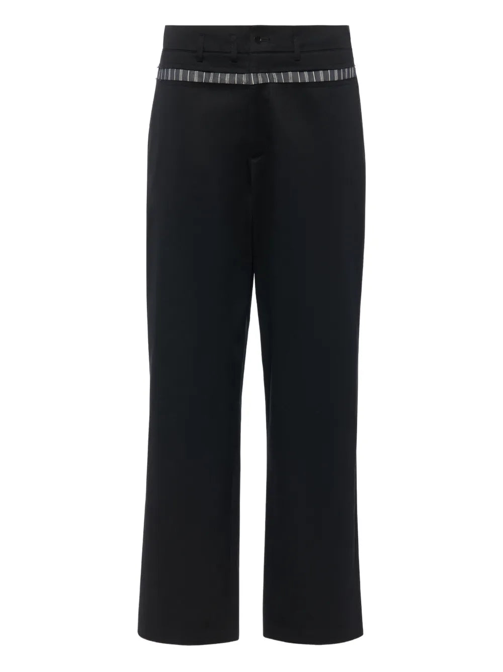 Maison Margiela pantalones anchos de algodón encerado - Negro - imagen 1