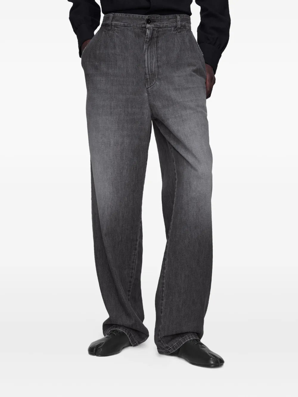 Maison Margiela jeans rectos con efecto desgastado - Gris - imagen 3