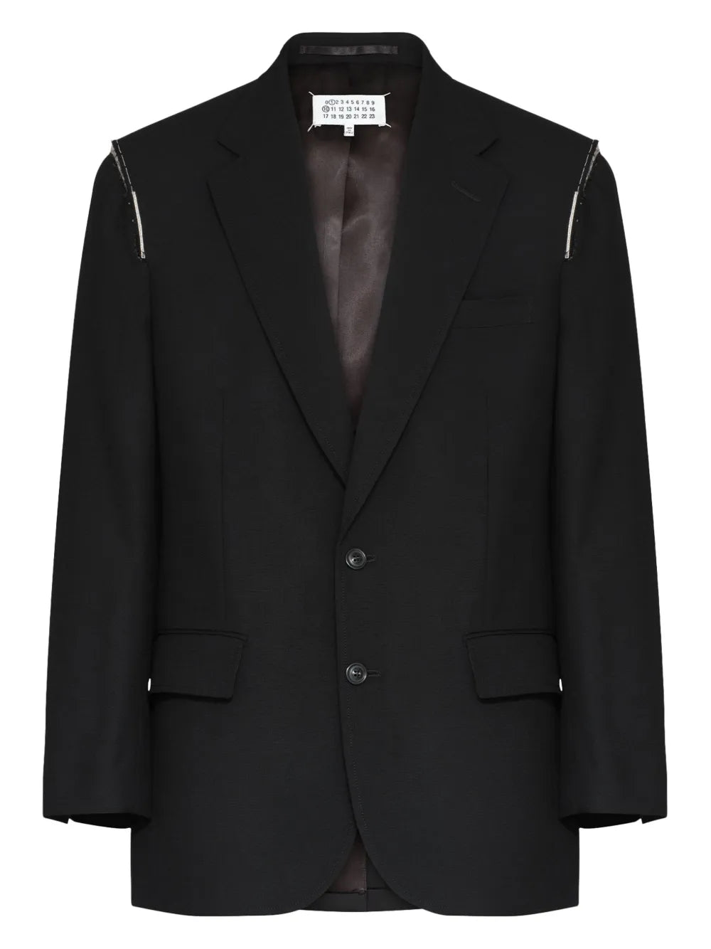 Maison Margiela blazer con botones - Negro - imagen 1