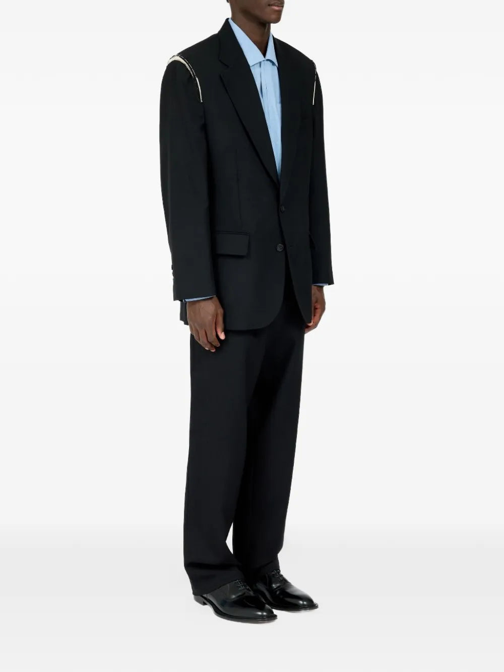 Maison Margiela blazer con botones - Negro - imagen 4