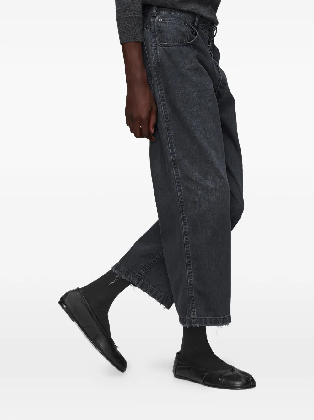 Maison Margiela jeans capri rectos - Gris - imagen 3