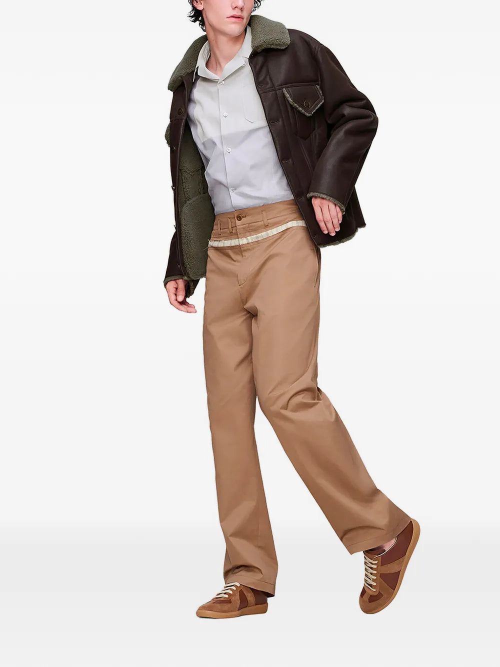 Maison Margiela camisa bowling de algodón - Gris - imagen 2