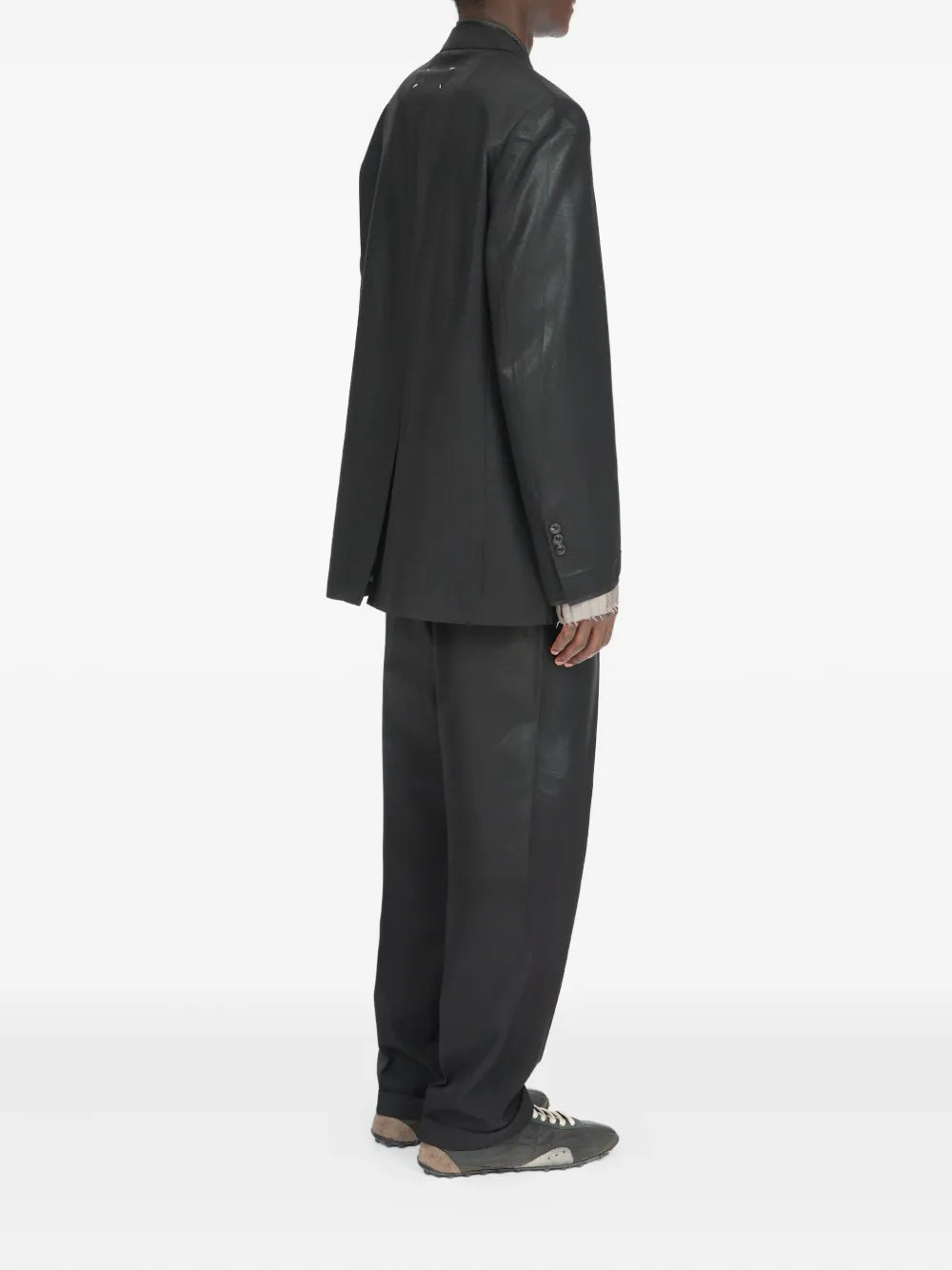 Maison Margiela blazer con doble botonadura - Negro - imagen 4