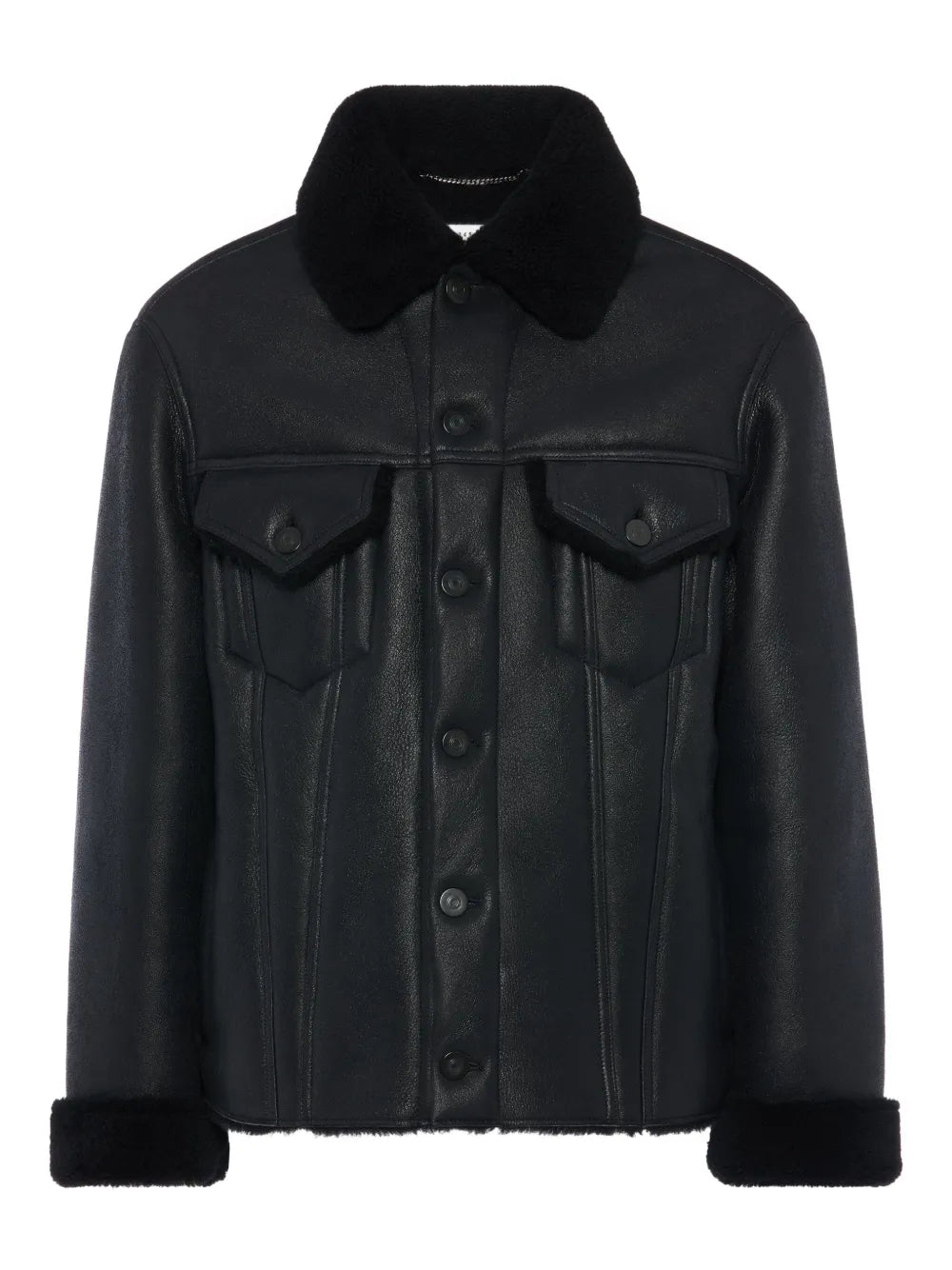 Maison Margiela chamarra texturizada - Negro - imagen 1