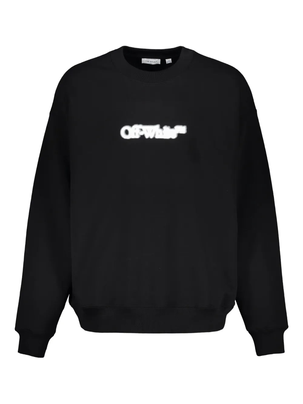 Off-White sudadera con cuello redondo y logo estampado