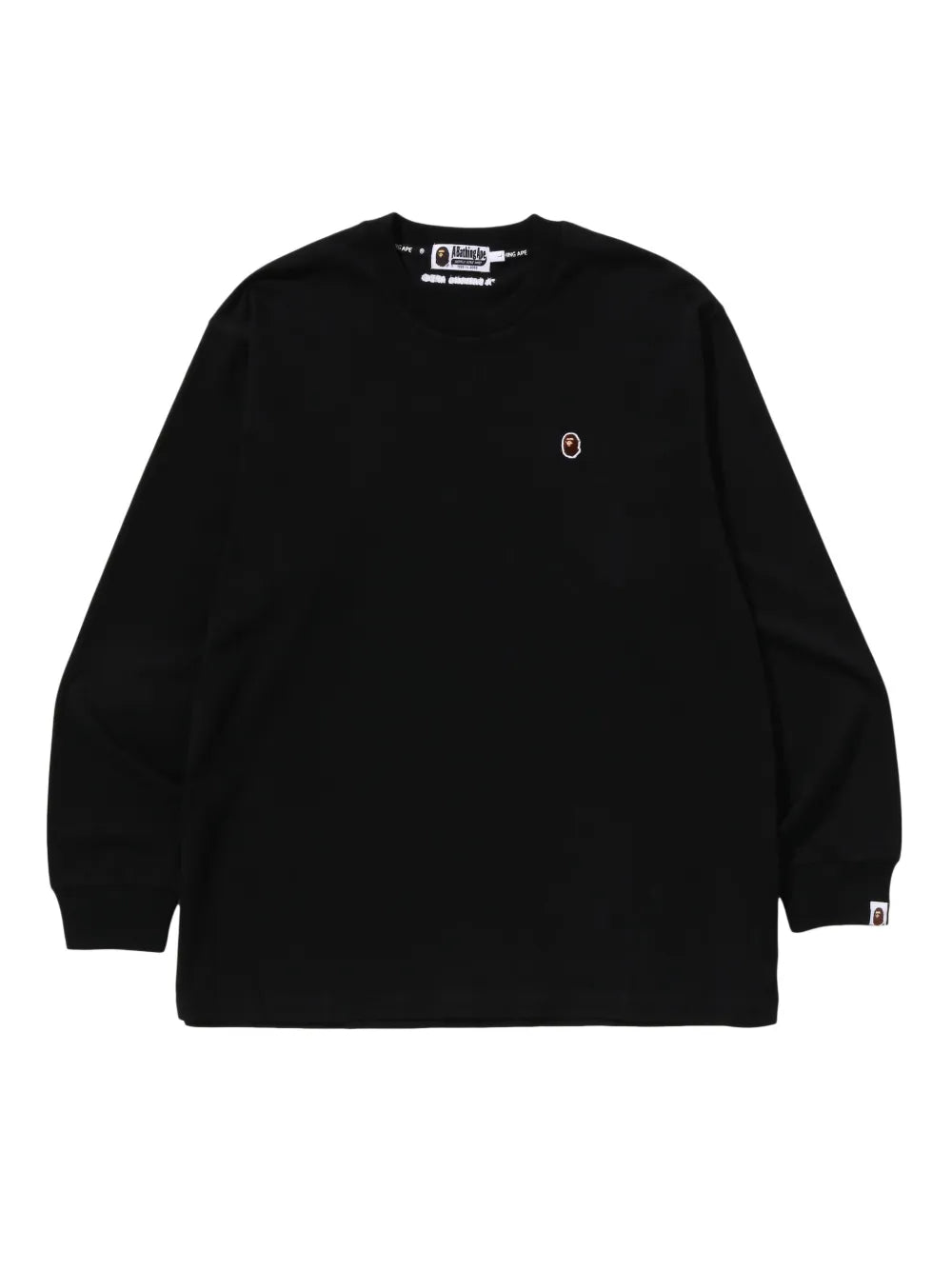 A BATHING APE® suéter con parche del logo