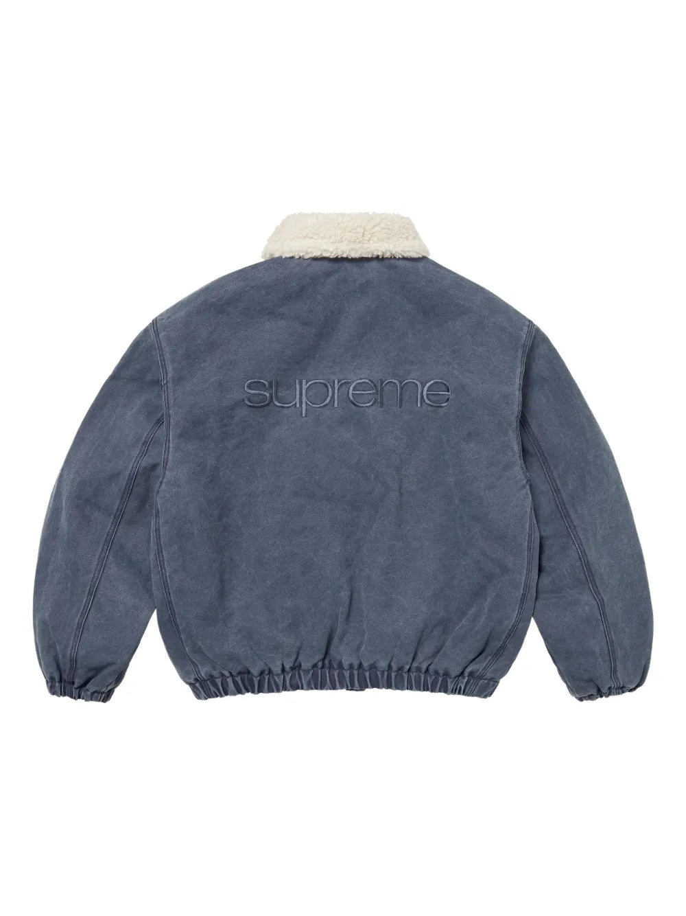Supreme chamarra bomber con forro de lana - Azul - imagen 2