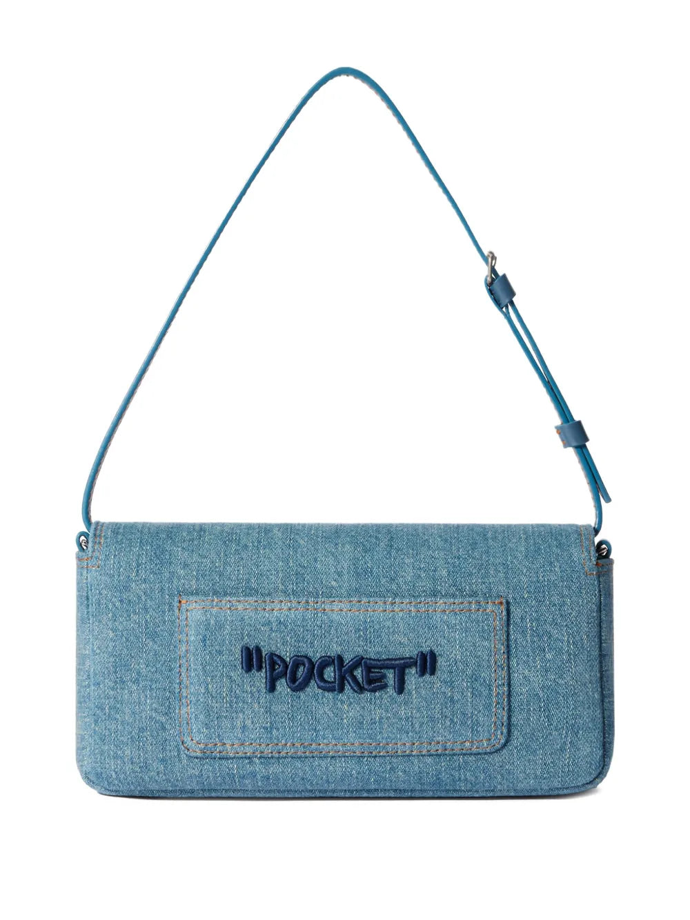 Off-White bolsa de mezclilla Jitney 0.7