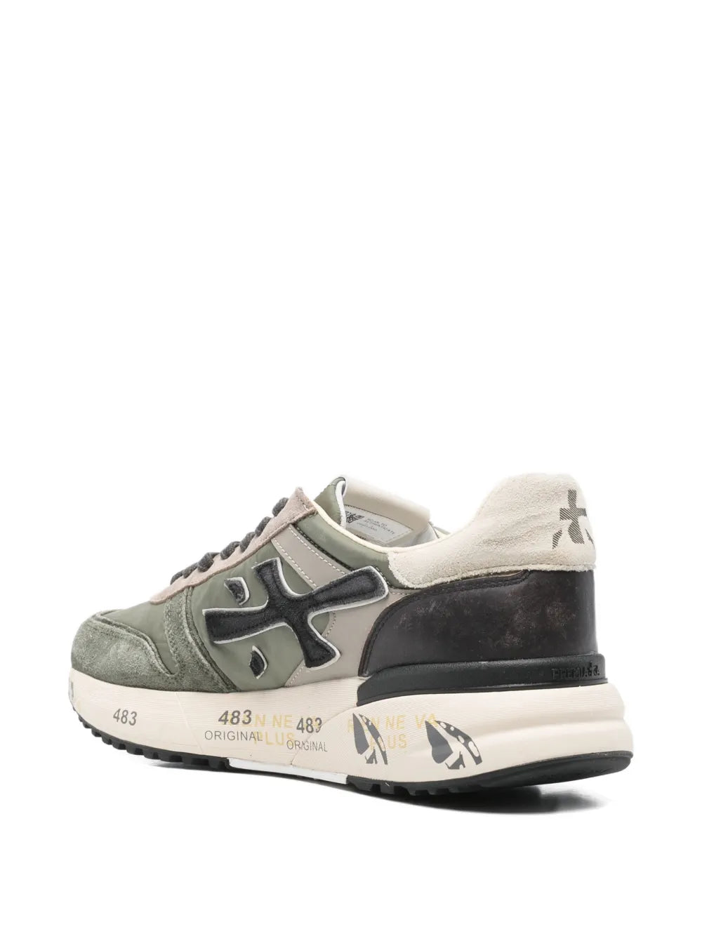 Premiata tenis con aplique del logo