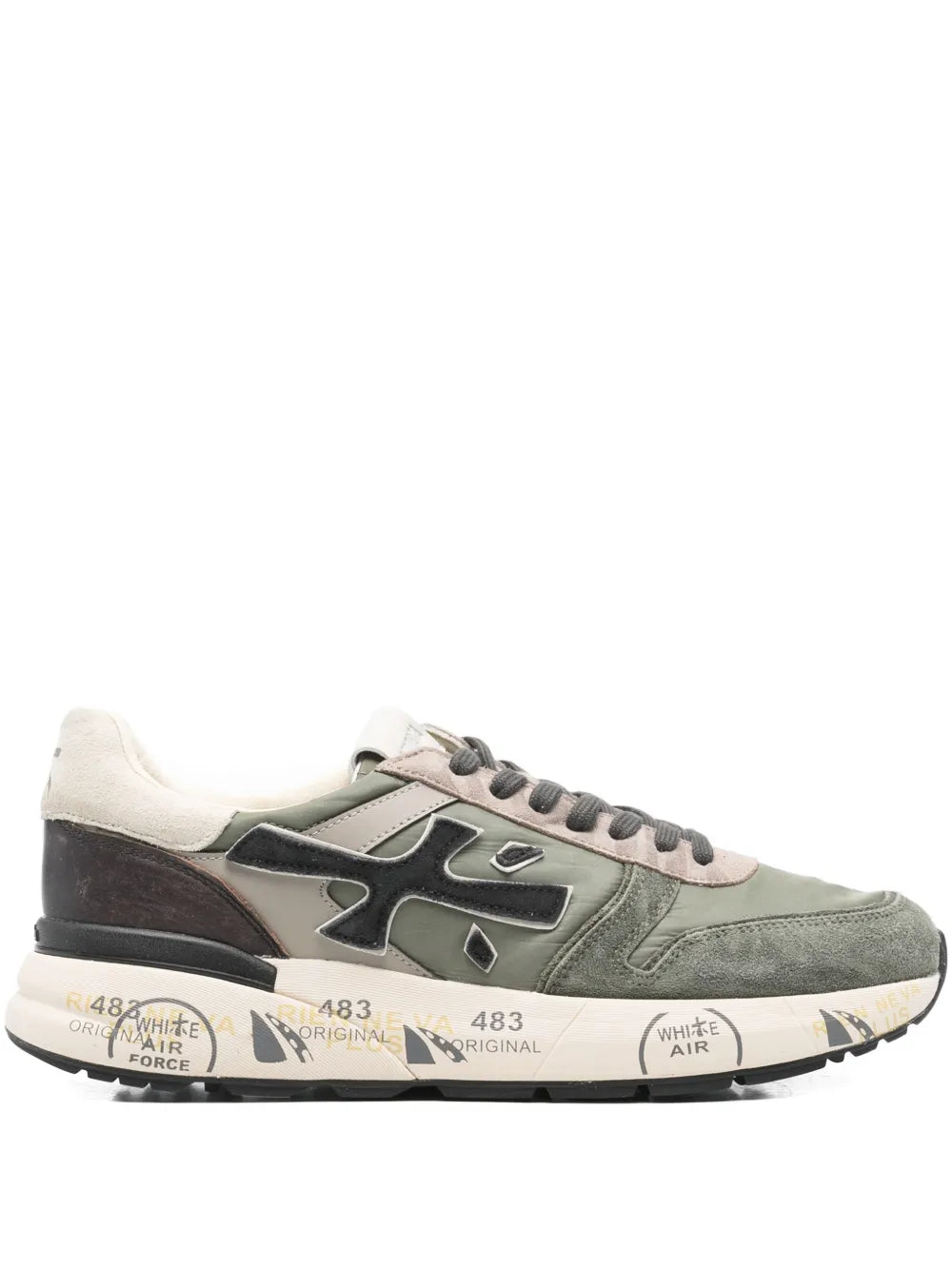 Premiata tenis con aplique del logo