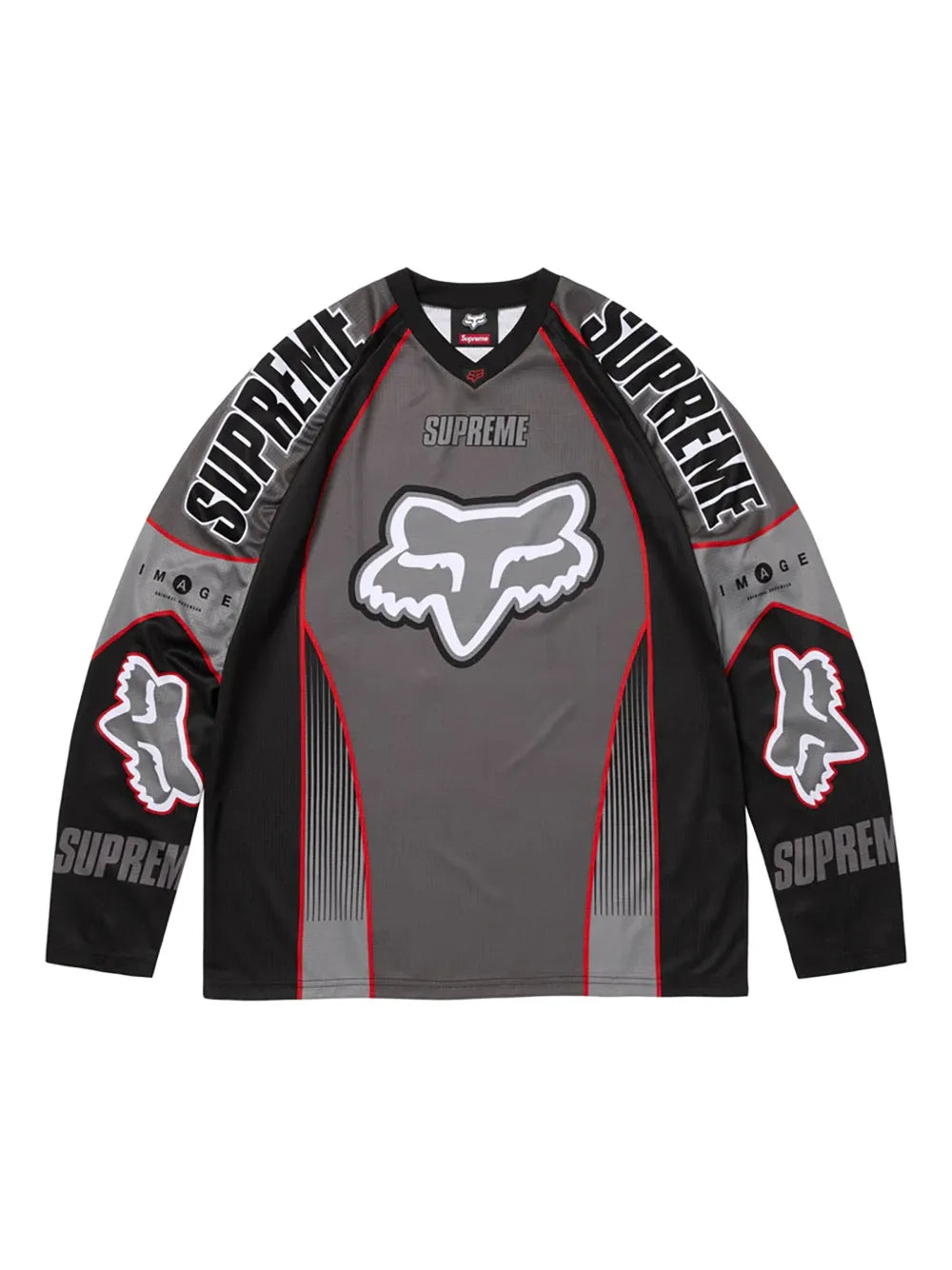 Supreme sudadera en colaboración con Fox Racing® - Gris - imagen 1