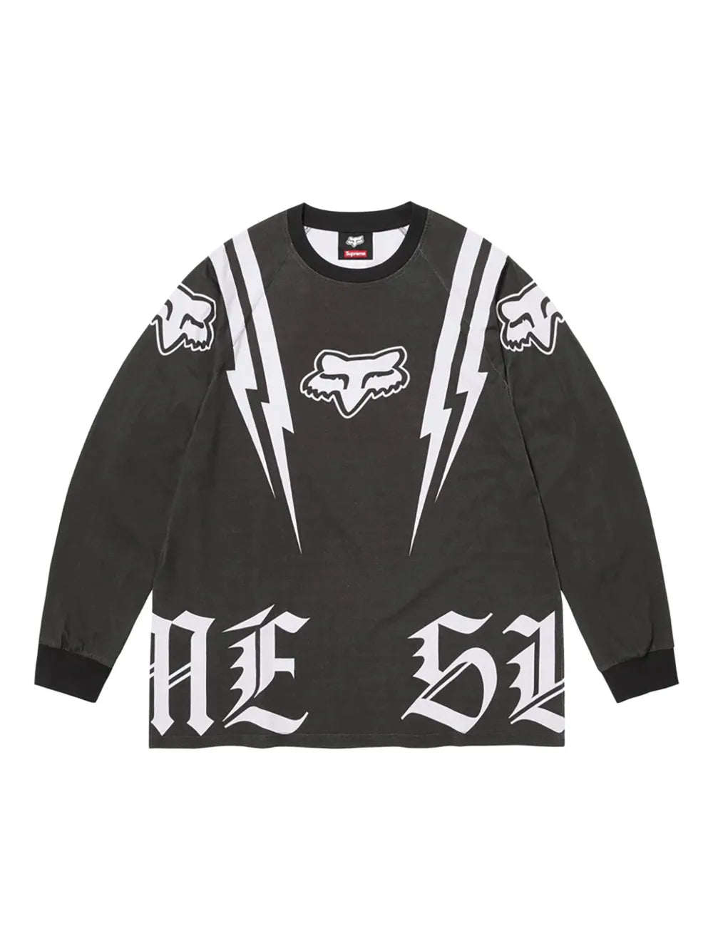 Supreme playera manga larga en colaboración con Fox Racing® - Negro - imagen 1