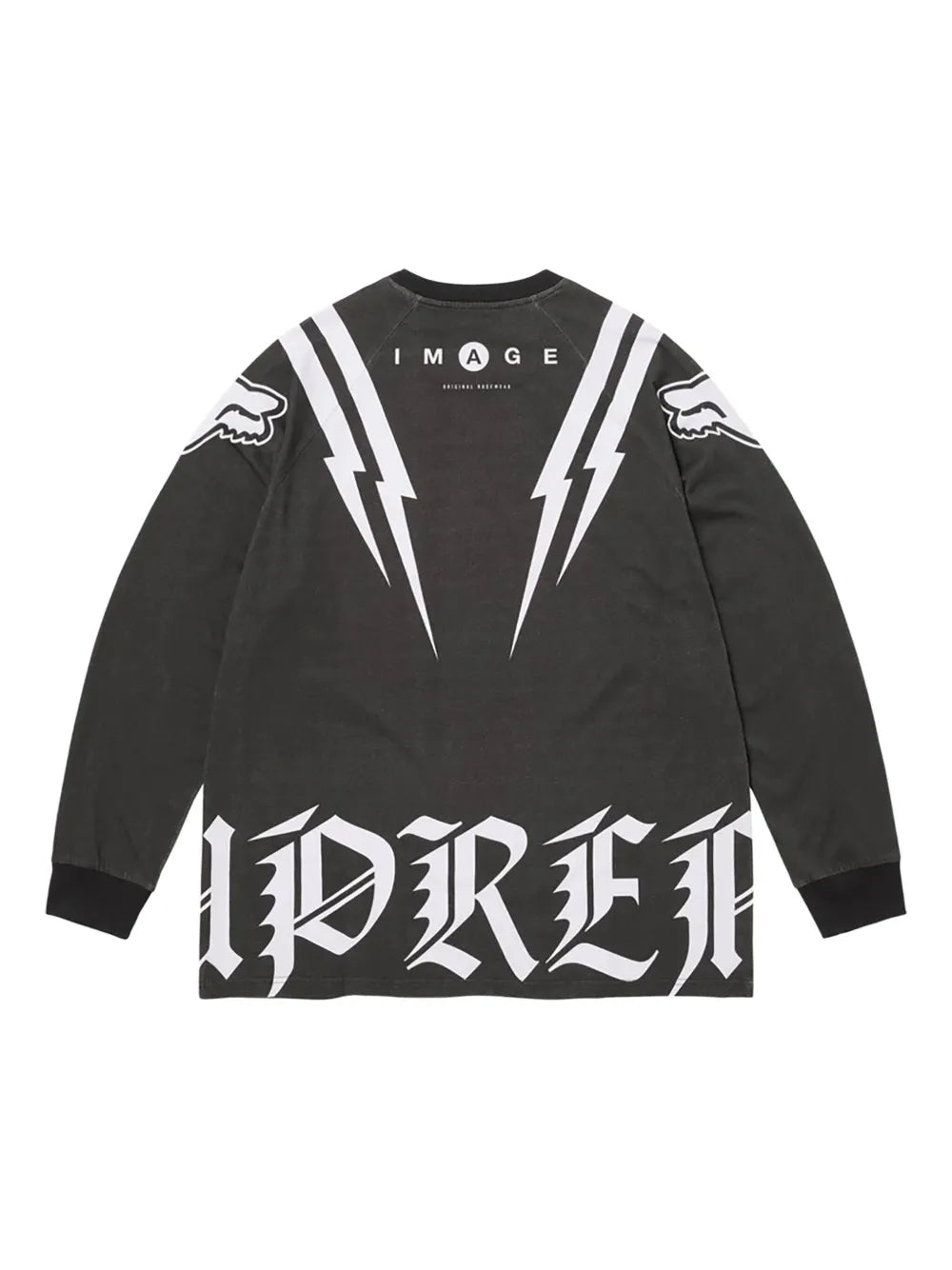 Supreme playera manga larga en colaboración con Fox Racing® - Negro - imagen 2