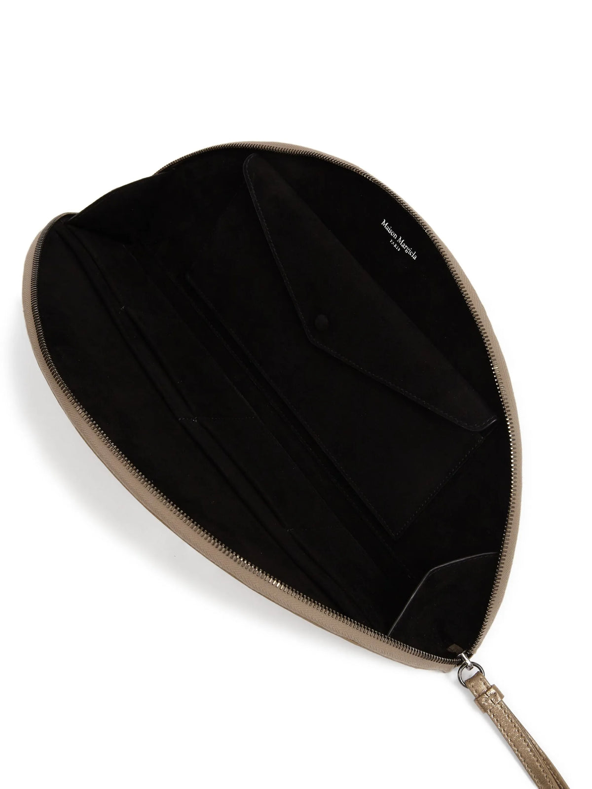 Maison Margiela bolsa de mano con forma de media luna - Dorado - imagen 4