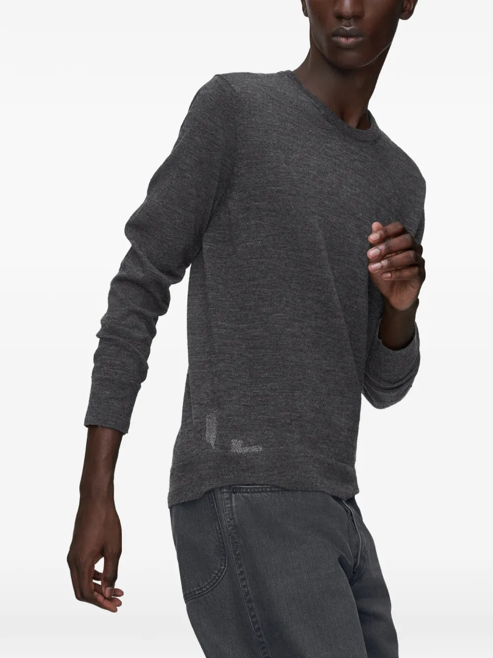 Maison Margiela suéter con parche - Gris - imagen 2
