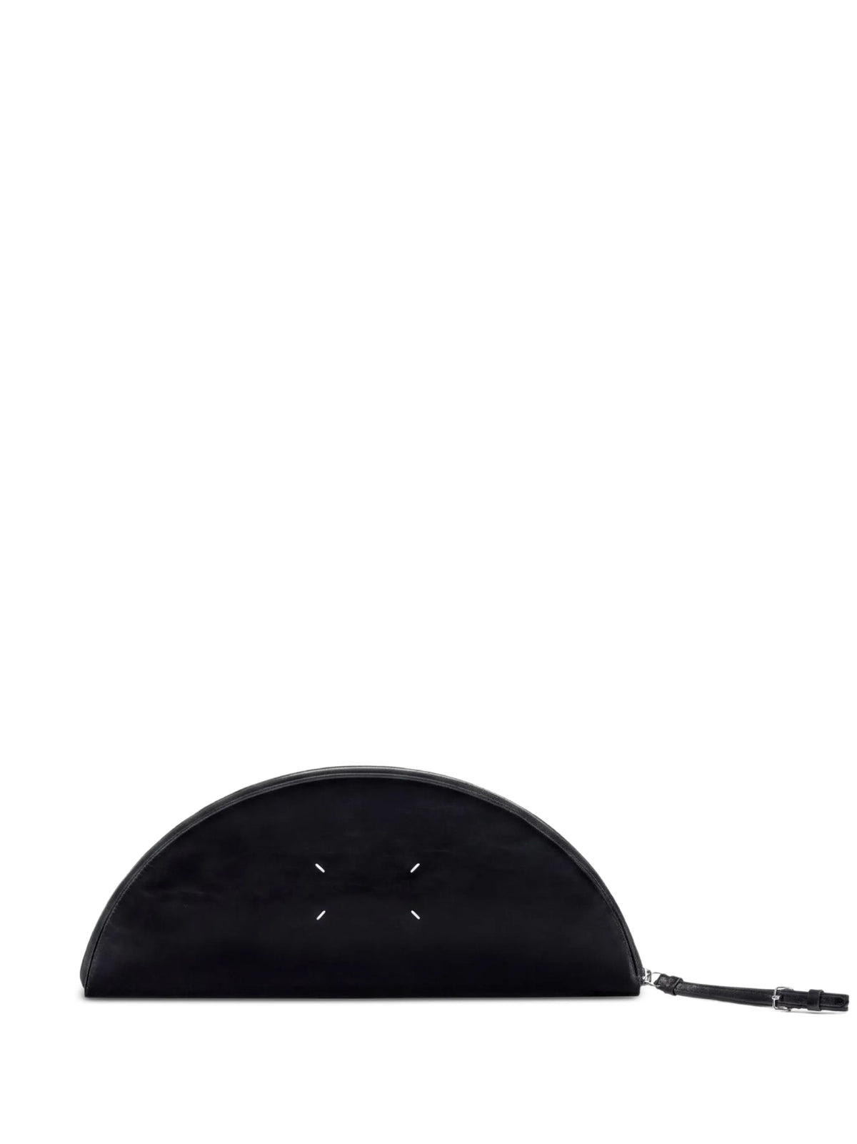 Maison Margiela bolsa de mano de piel en forma de medialuna - Negro - imagen 1