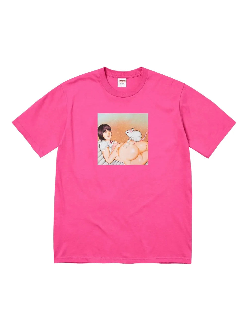 Supreme playera con motivo de ratón - Rosado - imagen 1