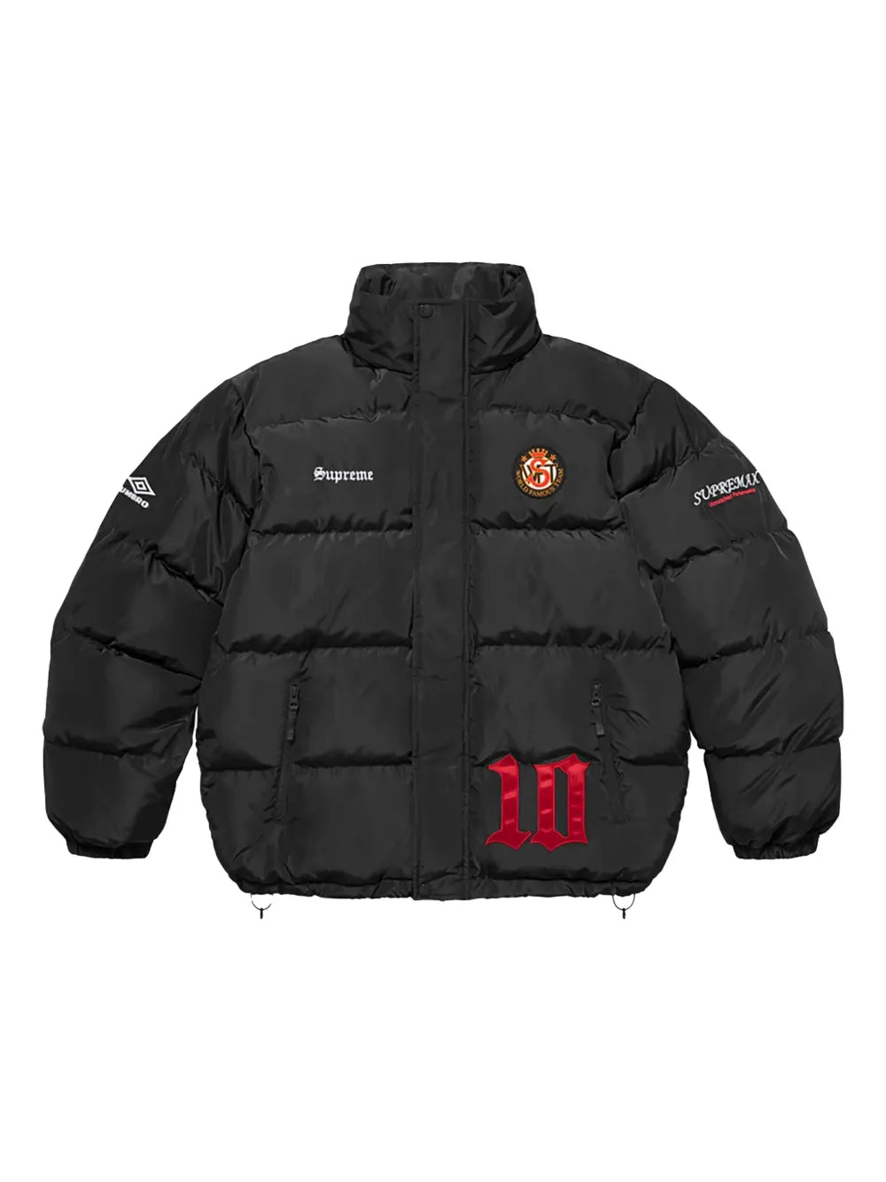 Supreme chamarra con parche del logo en colaboración con Umbro® - Negro - imagen 1