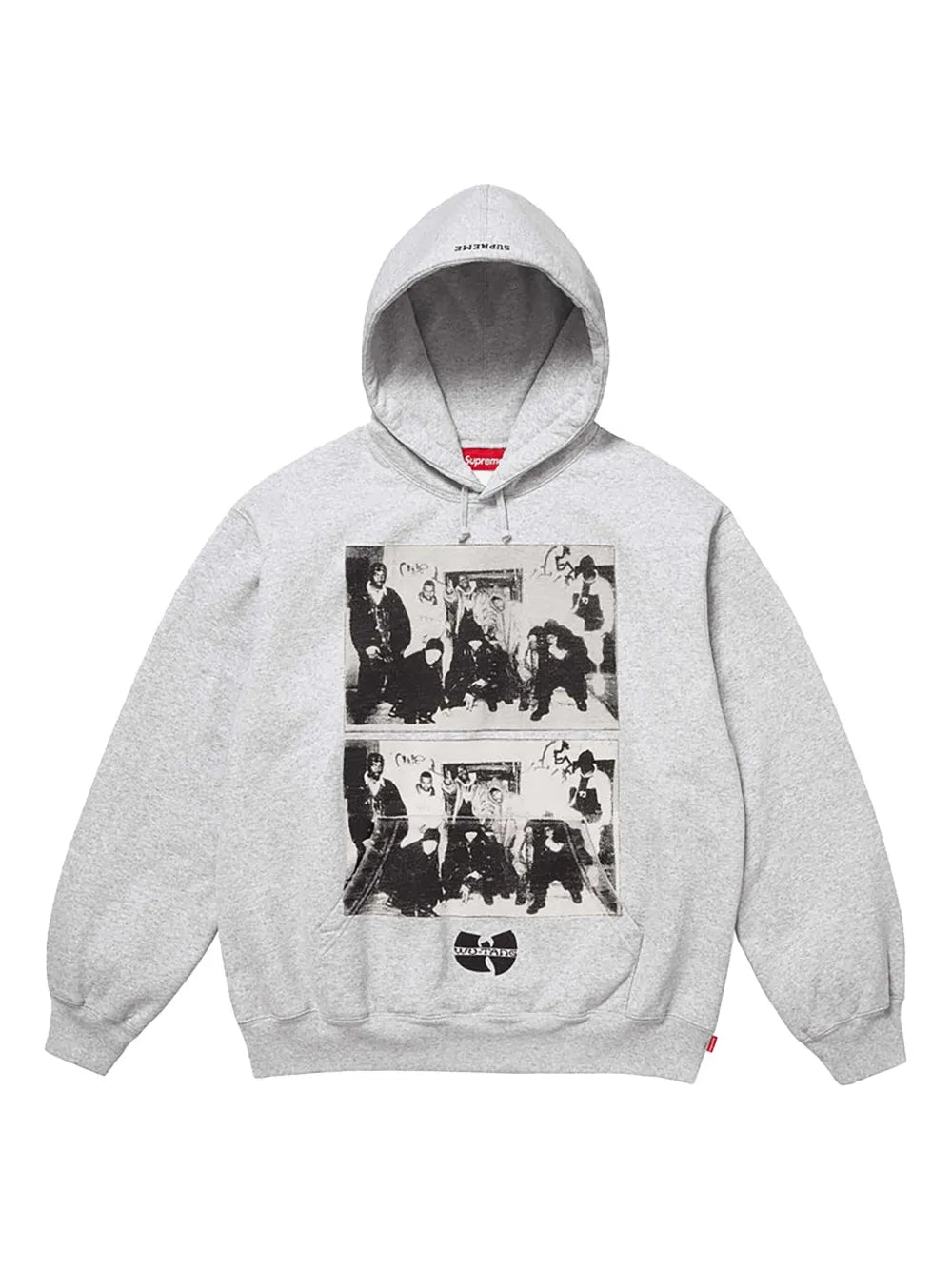 Supreme hoodie con estampado gráfico en colaboración con Wu-Tang Clan - Gris - imagen 1