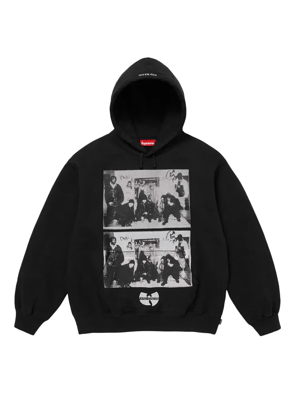 Supreme hoodie con estampado gráfico en colaboración con Wu-Tang Clan - Negro - imagen 1