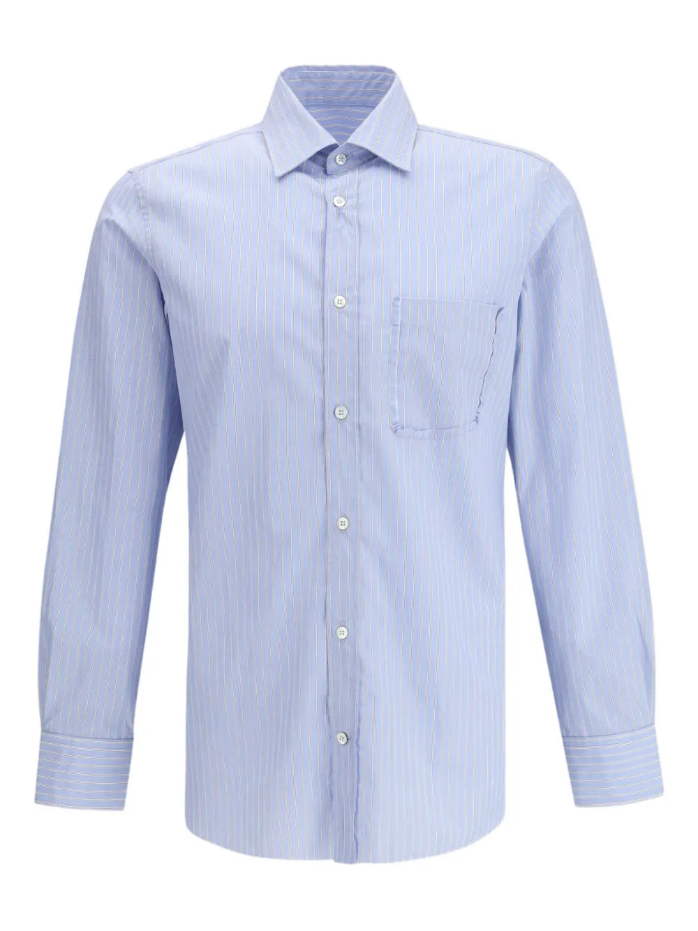 Maison Margiela camisa con bolsillo a rayas - Azul - imagen 1