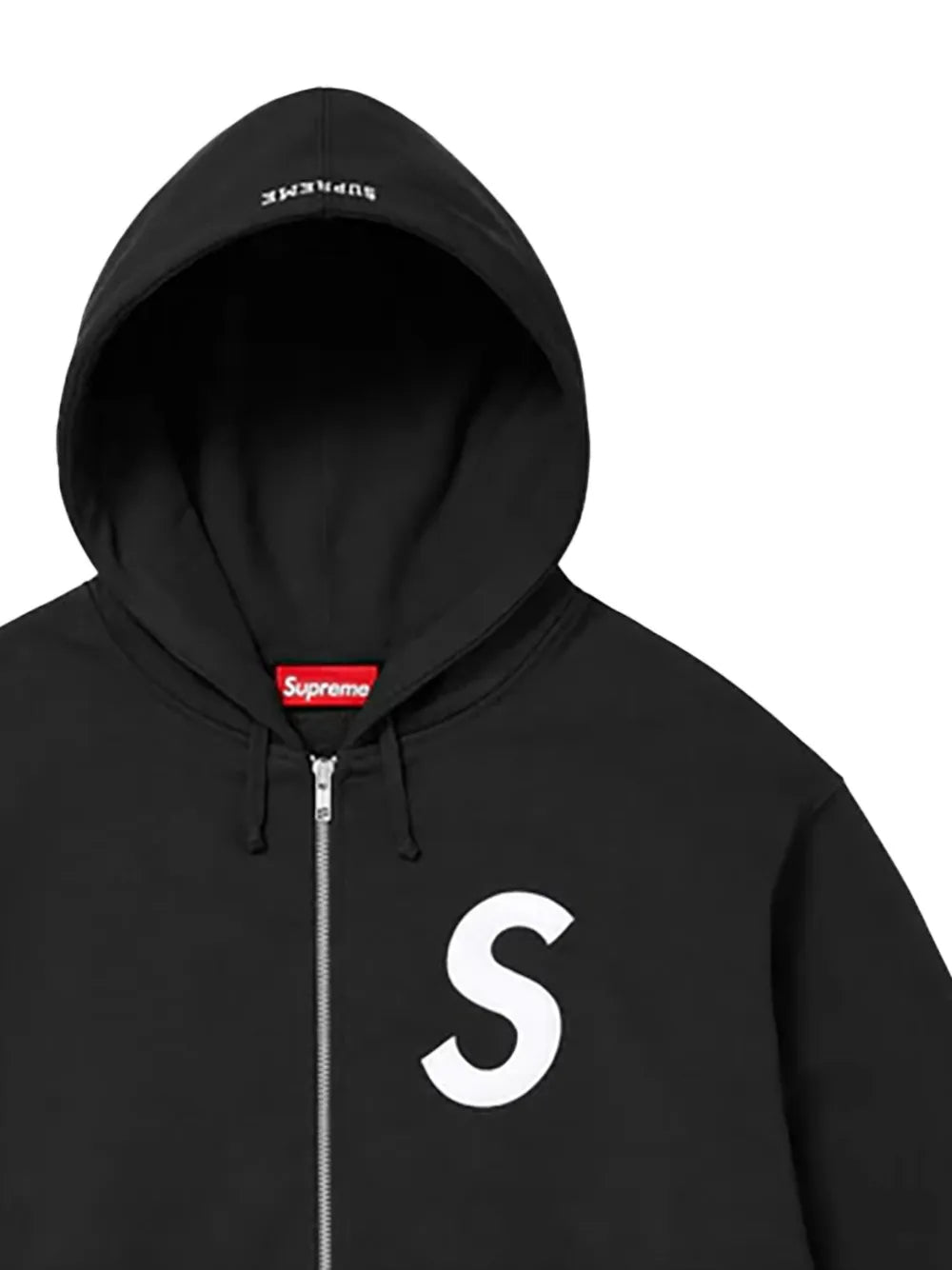 Supreme hoodie S con logo y cierre - Negro - imagen 2