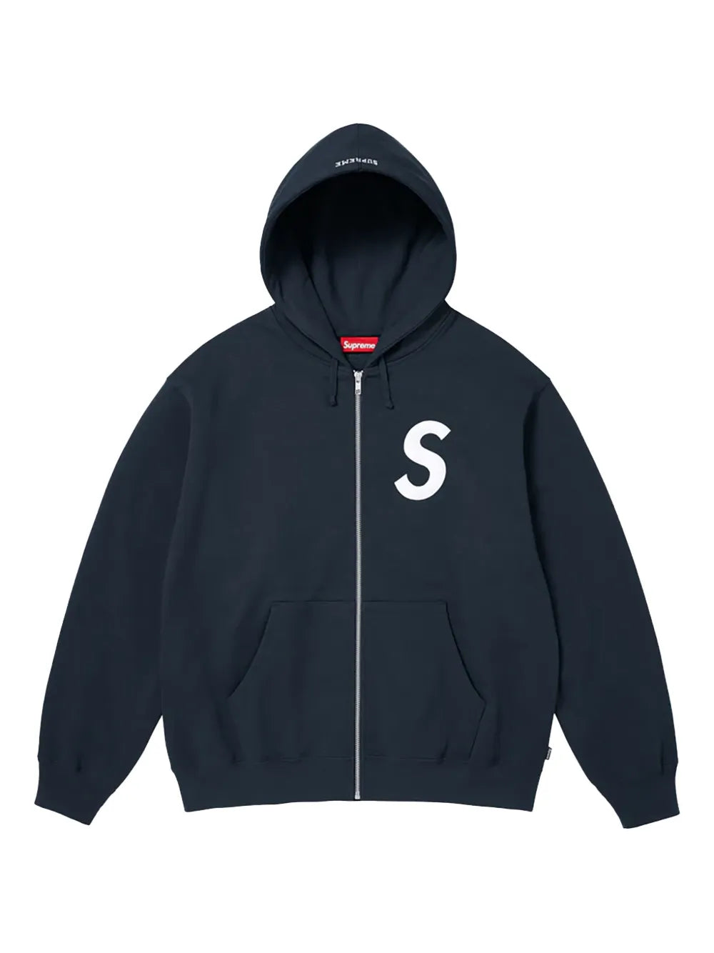 Supreme hoodie S con logo y cierre - Azul - imagen 1