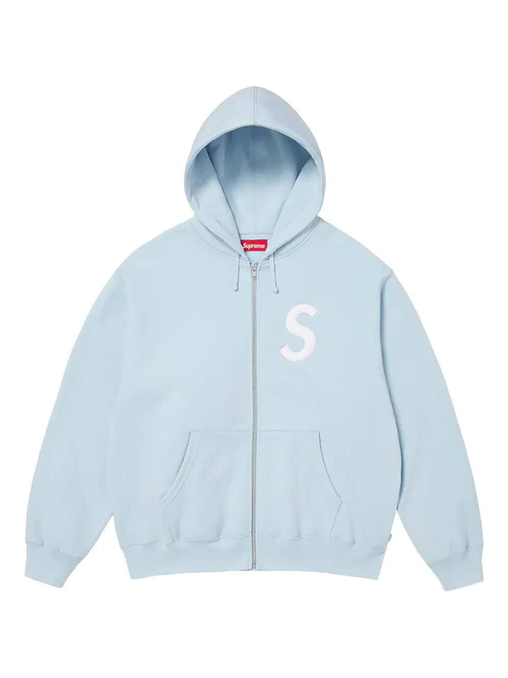 Supreme hoodie S con logo y cierre - Azul - imagen 1
