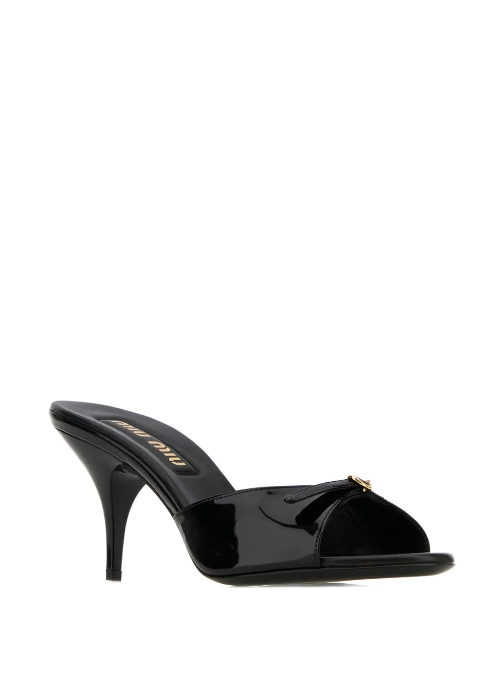 Miu Miu mules de piel con tacón de 75mm