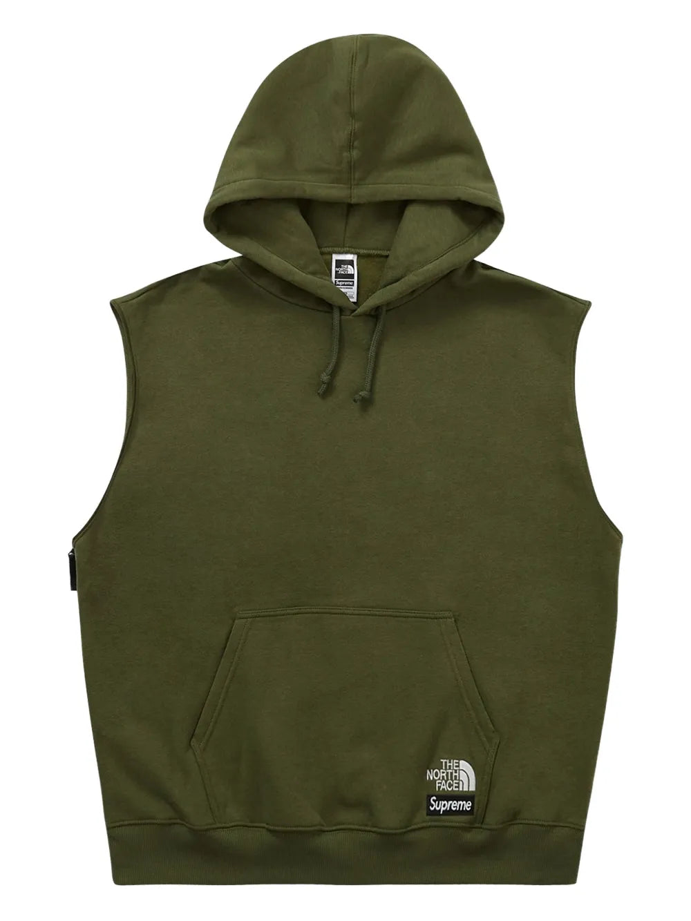 Supreme hoodie con calentador de manos en colaboración con The North Face - Verde - imagen 2