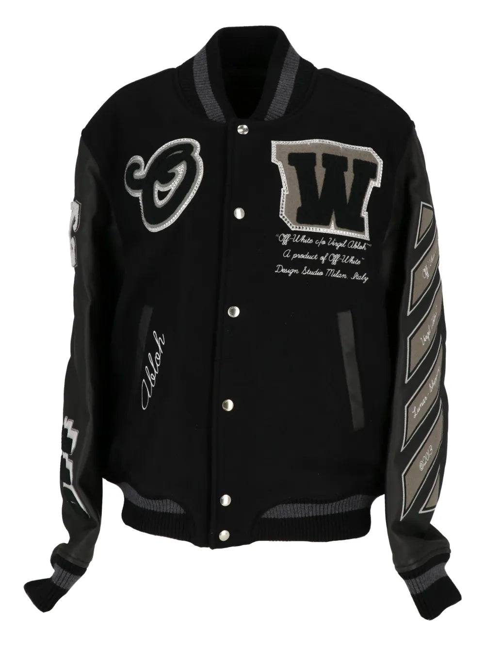 Off-White appliqué sleeve jacket