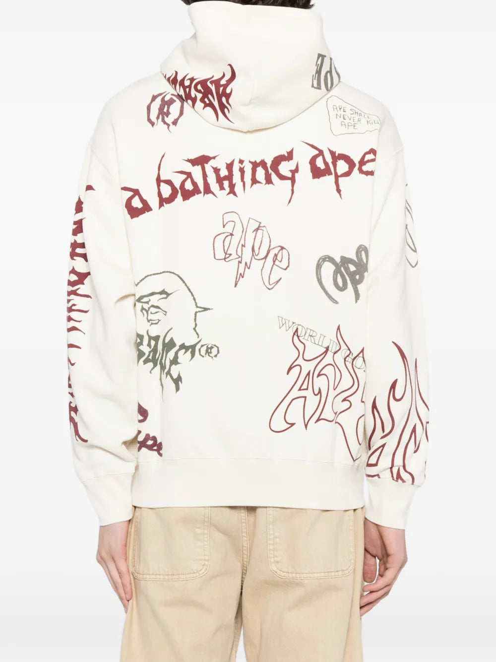 A BATHING APE® hoodie con logo estampado